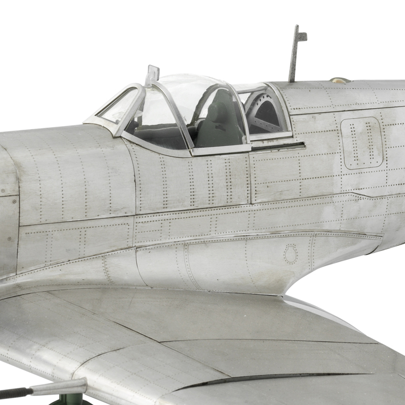 Large Metal Spitfire model cockpit detail